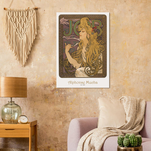 Artfulprints  Alphonse Mucha - Job   poster A4 21x29.7 cm - vtwonen shop