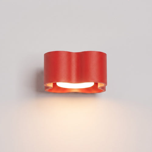 Sollux Lighting Wandlamp OVIO rood Gx53 - 12x14,5x6cm