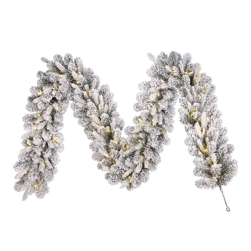 Black Box Trees Grimshaw Guirlande met LED Verlichting en Timerfunctie - L270 x Ø25 cm - Groen - vtwonen shop