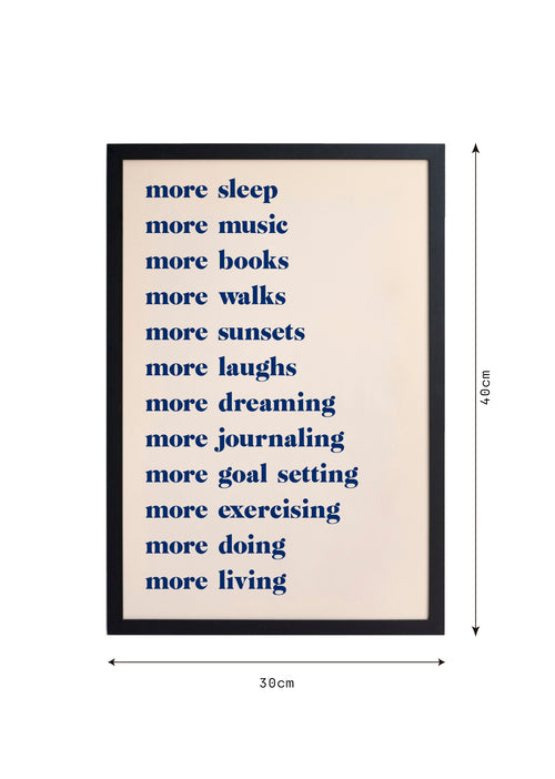 Zwarte lijst met kader 40x30 meer - vtwonen shop