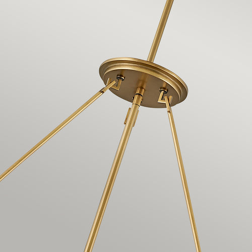 Elstead Hinkley Echelon Cilindrische hanglamp Heritage Brass