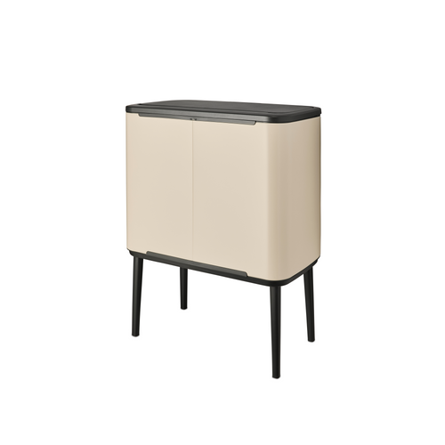 Brabantia Bo Touch Bin, met 2 binnenemmers, 11 + 23 liter - Soft Beige