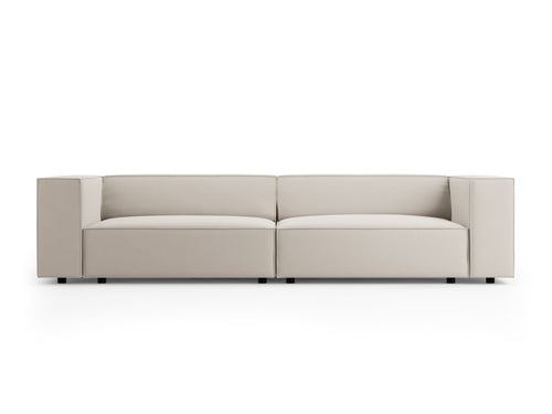 Cosmopolitan Design Bank Arendal 4-zits, flueel, ecru - 102x244x70cm