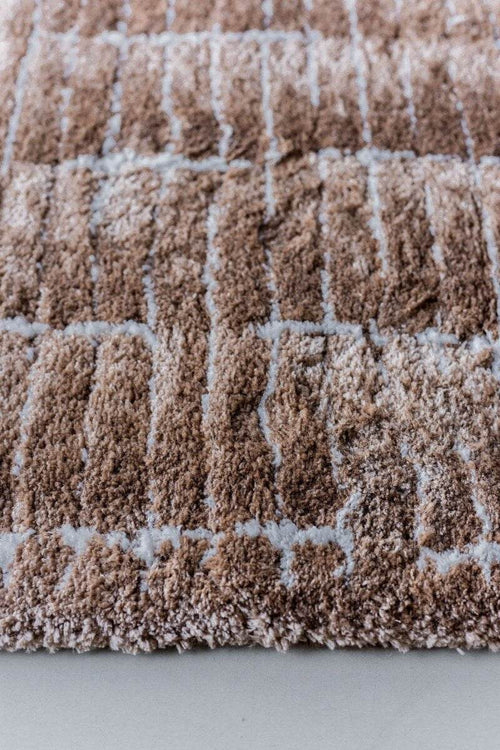 Interieur05 Vloerkleed Rectangle Bruin/Wit - 160 x 230 cm - vtwonen shop