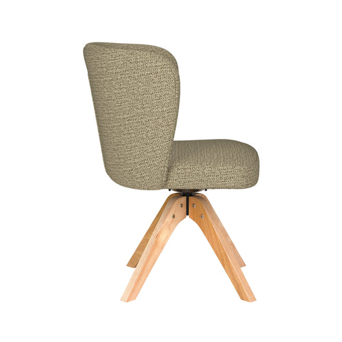 Housecraft Living Stan Eetkamerstoel Draaibaar Hout Pistache groen