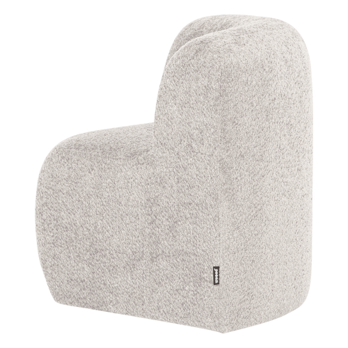 WOOOD eetbank hoek met rugleuning Mojo Base - Wollig - Ecru - 83x80x80