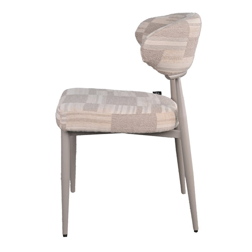 DÉJA Living Eetkamerstoel Nora - Greige Stof - Set van 2 - vtwonen shop