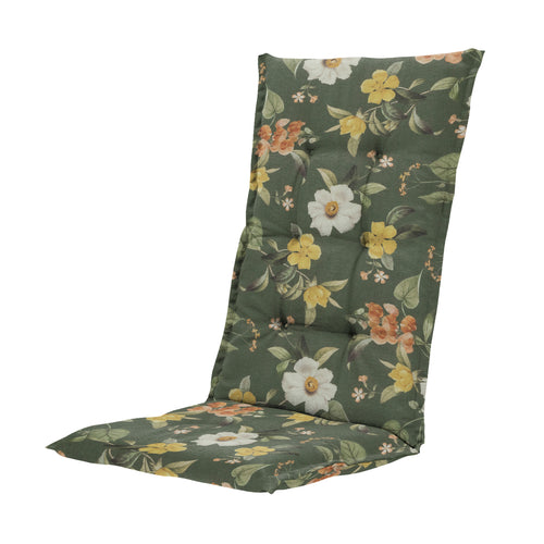 Madison tuinstoelkussen hoge rug Julliete - multikleur - 123x50x5cm - set van 4