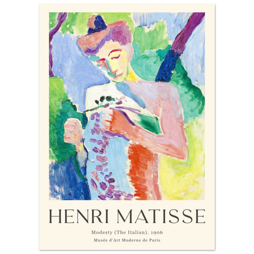 Artfulprints  Matisse - Modesty 1906   poster 50x70 cm - vtwonen shop