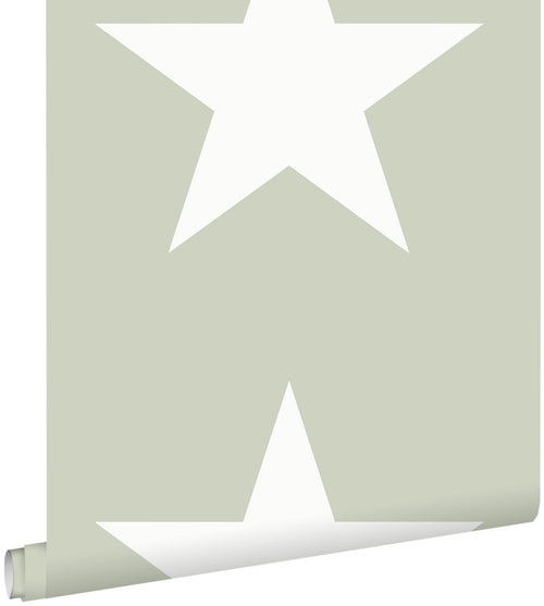 ESTAhome behang sterren mintgroen - 53 cm x 10.05 m - 138948
