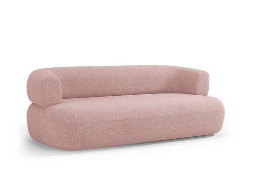 Micadoni Bank Jenny 3-zits, boucle, poederroze - 90x178x73cm