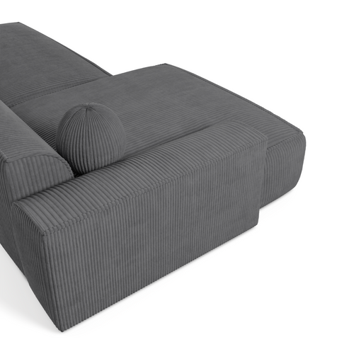 Sia Home - Hoekbank links ANIA - Corduroy - Antraciet grijs - 260cm - vtwonen shop