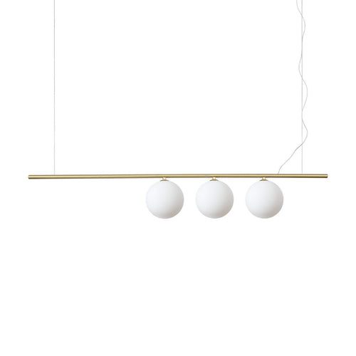 Ideal Lux PERLINE 3 Light Bar Hanglamp Plafondlamp Messing