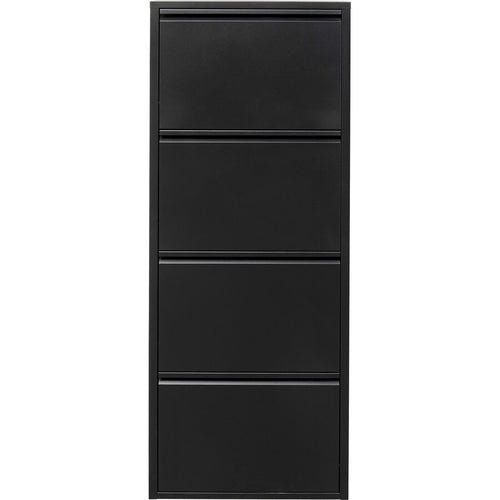 Kare Design Schoenenkast Caruso - zwart - 4 laden - vtwonen shop