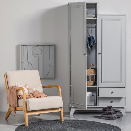 WOOOD garderobekast Lily - Grenen - Clay - 190x98x41 - vtwonen shop