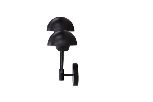 Rebellenclub Wandlamp Sikfors - zwart - Ø 15 cm