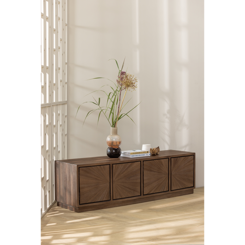 WOOOD vaas Marjon - Handgevormd -  Glas - Bruin - 30x14x14 - vtwonen shop