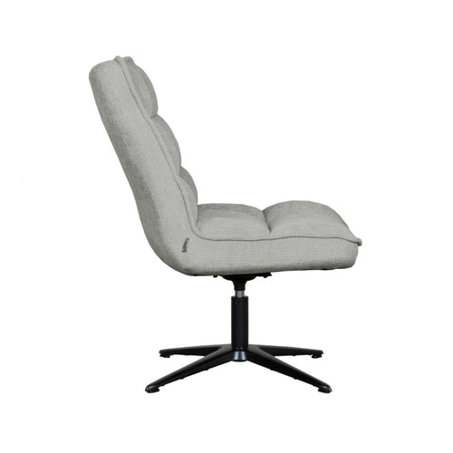 LABEL51 Fauteuil Vince - Grijs Stof - Draaibaar - vtwonen shop