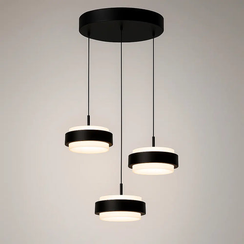 Freelight hanglamp Puleggia - 3 lichts - 33  x 150   cm - zwart - vtwonen shop