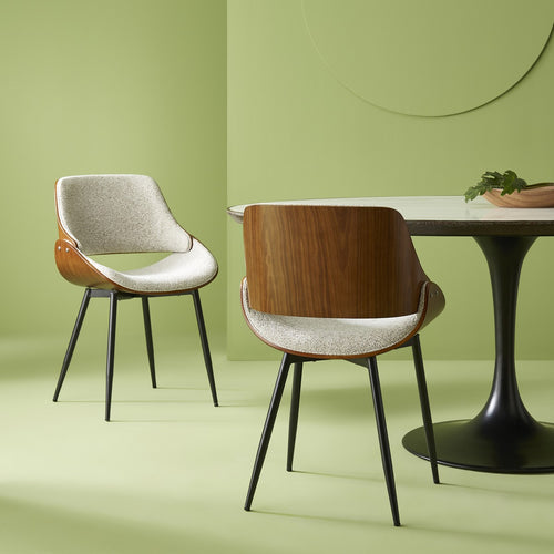 Signature - MANNIX Set van 4 stoelen - Grijs - 54x56x78 cm