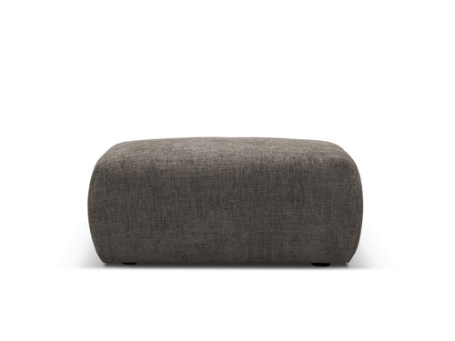 Cosmopolitan Design Poef Matera chenille, grijs - 68x86x40cm