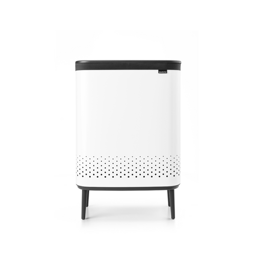 Brabantia Bo Wasbox Hi, 2 x 45 liter, kunststof deksel - White