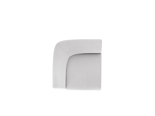 Micadoni Hoekmodule Miley boucle lichtgrijs - 90x90x70cm