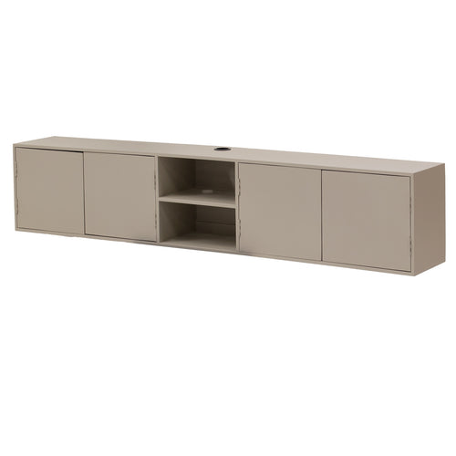 Giga Meubel Tv-Meubel Loiza - Mangohout - Taupe - 200cm - vtwonen shop