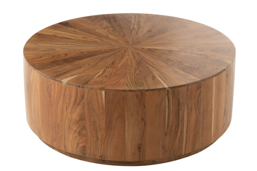 J-Line salontafel Rond - hout - naturel - vtwonen shop