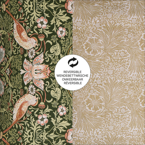 William Morris at Home Dekbedovertrek tweepersoons Strawberry Thief Nettle 200 x 200cm