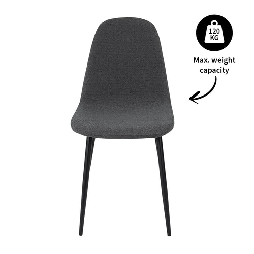 Kick eetkamerstoel Mees - Donkergrijs - vtwonen shop