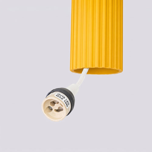 Sollux Lighting Hanglamp KARBON 3P geel - 19,5x19,5x108cm