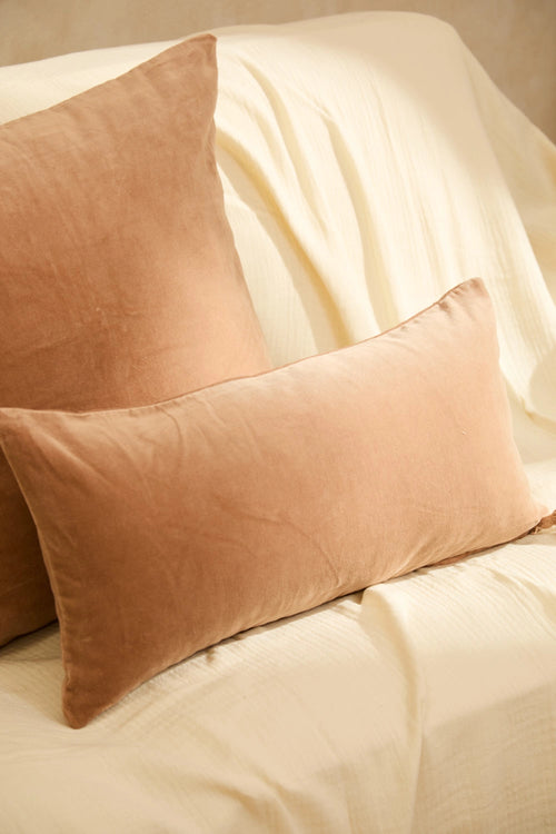 Calma House Kussenhoes Velour - Roze - 30x60