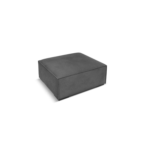 Cosmopolitan Design - Poef Turin structurele stof grijs - 100x100x39cm