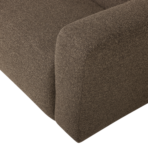WOOOD 1,5-zits bank arm rechts Mojo Base - Bouclé - Bruin - 74x145x97