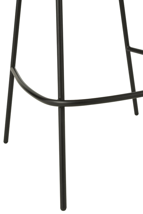 J-Line barstoel - ijzer - terracotta/zwart