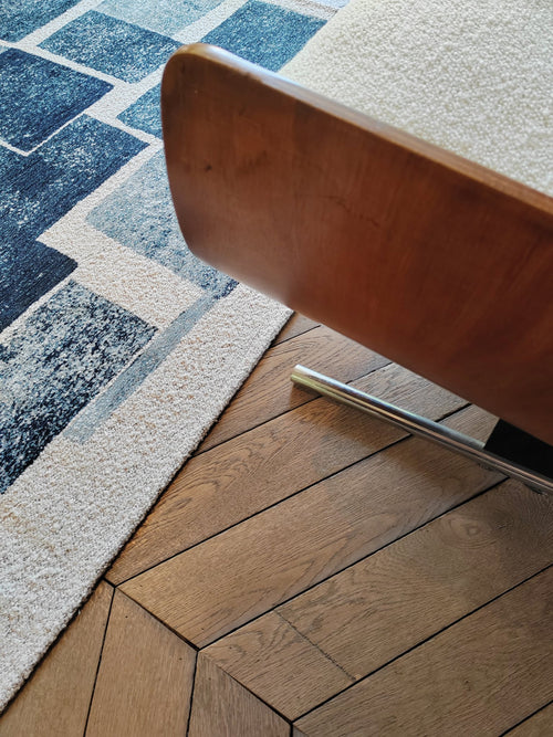 vloerkleed 9355 Ice Blue - Blauw - 80 x 250 cm