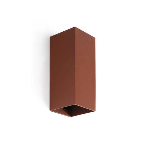 Faro Lune Square Up & Down Wandlamp Terracotta 2x GU10