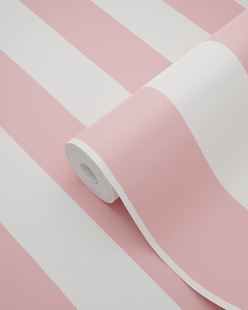 ESTAhome behang strepen licht roze en wit - 53 cm x 10.05 m - 139906 - vtwonen shop