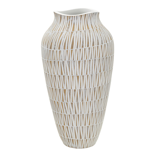 Mauro Ferretti vaas - Ø 22x44 cm - wit