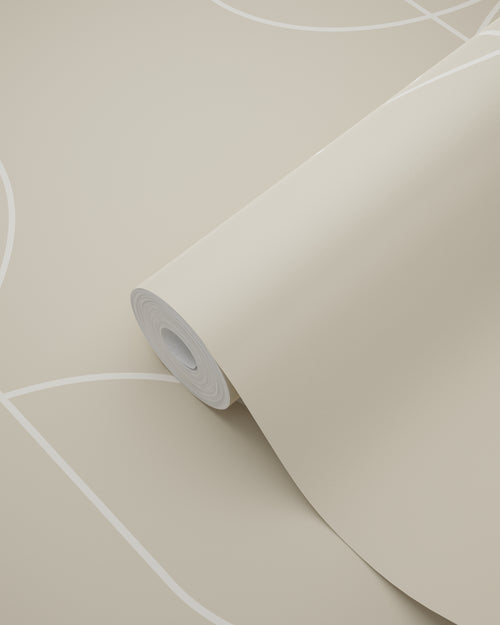ESTAhome behang geometrische vormen beige - 50 x 900 cm - 139649
