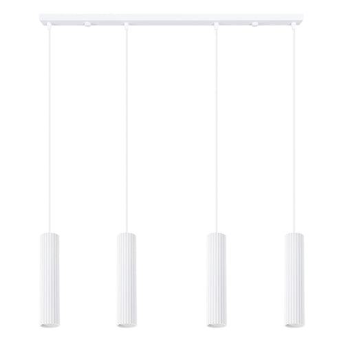 Sollux Lighting Hanglamp KARBON 4L wit - 81x5x120cm