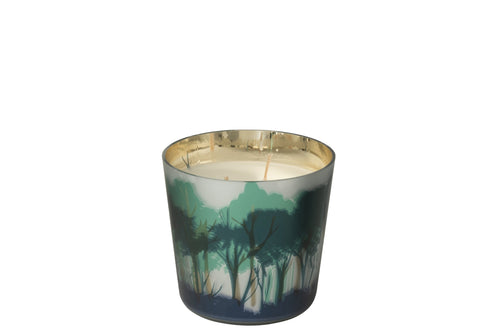J-Line geurkaars Noa Bos - groen/goud - small - 50U