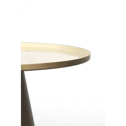 Light & Living bijzettafel Jay - wit - Ø58.5cm