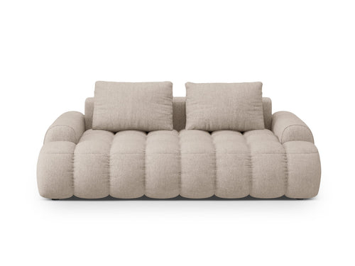 Cosmopolitan Design Bank Linz 3-zits, structurele stof zand - 100x200x84cm