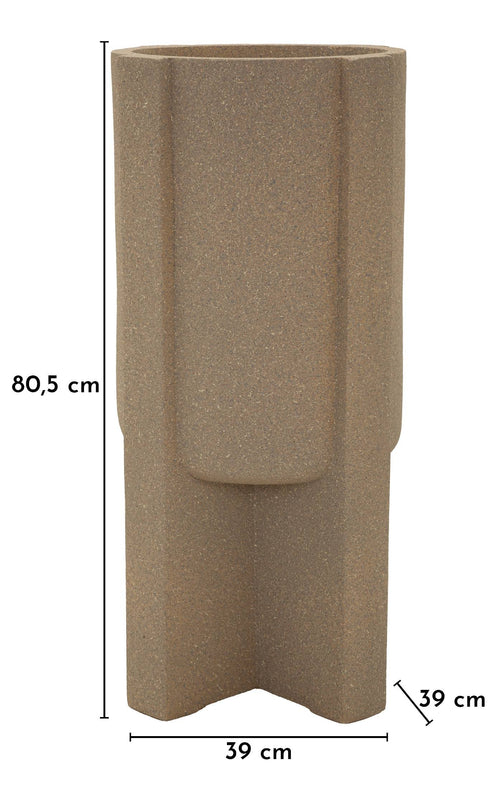 Mauro Ferretti buitenvaas - Ø 39x80,5 cm - bruin