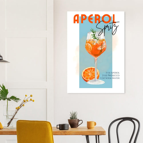 Artfulprints  Aperol Spritz - Blue   poster 30x40 cm - vtwonen shop