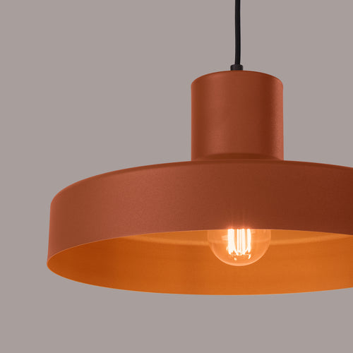 Sollux Lighting Hanglamp BILO rood oker - 35x35x120cm