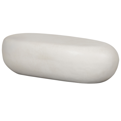 Vtwonen Pebble Salontafel - Betonlook - Wit - 28x100x43 - vtwonen shop