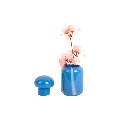 Present Time vaas Dulce Raya - blauw - Ø10cm - vtwonen shop